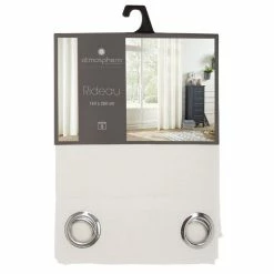 ATMOSPHERA Rideau En Polyester Modèle Léon - 140 X 260 Cm - Ivoire -Auchan Boutique B2CD 1001
