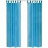 VIDAXL Rideau Fin Turquoise 140x175 Cm 2 Pcs 2 VIDAXL Rideau Fin Turquoise 140x175 Cm 2 Pcs -Auchan Boutique B2CD 1003