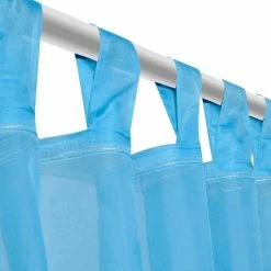 VIDAXL Rideau Fin Turquoise 140x175 Cm 2 Pcs -Auchan Boutique B2CD 1007