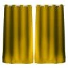 TOILINUX Lot De 2 Rideaux Unis Avec œillets - 140 X 240 Cm - Moutarde