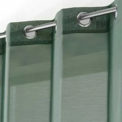 Paris Prix Rideau à Oeillets Etamina 140x240cm Vert Kaki 6 Paris Prix Rideau à Oeillets Etamina 140x240cm Vert Kaki -Auchan Boutique B2CD 1019
