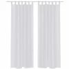 VIDAXL Rideau Fin Blanc 140x175 Cm 2 Pcs