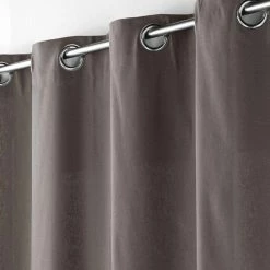 Paris Prix Rideau à Oeillets Panama 140x240cm Gris Ardoise -Auchan Boutique B2CD 1027