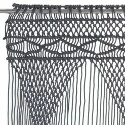 VIDAXL Rideau En Macrame Anthracite 140x240 Cm Coton -Auchan Boutique B2CD 1040