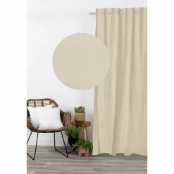 COTE DECO Rideau Uni Occultant à Oeillets -Auchan Boutique B2CD 1056