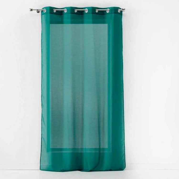 Paris Prix Rideau à Oeillets Etamina 140x240cm Émeraude 3 Paris Prix Rideau à Oeillets Etamina 140x240cm Émeraude