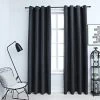 VIDAXL Rideaux Occultants Avec Anneaux Metal 2pcs Anthracite 140x225cm 2 VIDAXL Rideaux Occultants Avec Anneaux Metal 2pcs Anthracite 140x225cm -Auchan Boutique B2CD 1062