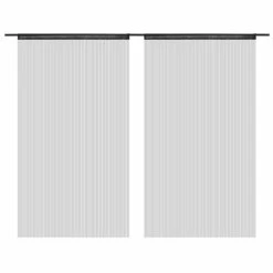 VIDAXL Rideau En Fils 2 Pcs 140 X 250 Cm Noir 7 VIDAXL Rideau En Fils 2 Pcs 140 X 250 Cm Noir -Auchan Boutique B2CD 1067