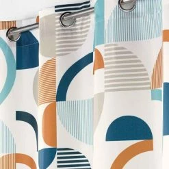 Paris Prix Rideau à Œillets Neoline 140x260cm Bleu -Auchan Boutique B2CD 1071