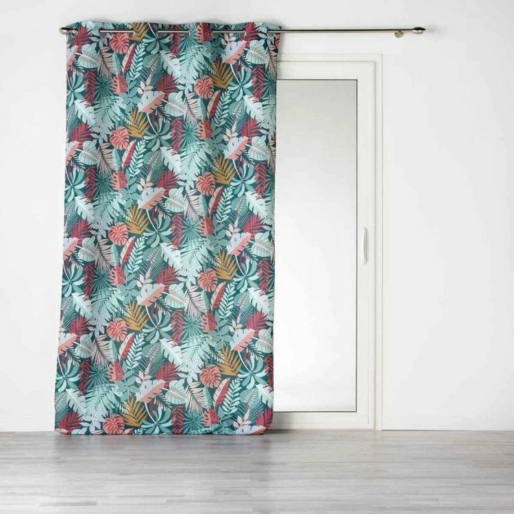 Paris Prix Rideau à Œillets Imprimé Jacala 140x260cm Bleu 3 Paris Prix Rideau à Œillets Imprimé Jacala 140x260cm Bleu