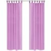 VIDAXL Rideau Occultant 2 Pcs Voile 140 X 225 Cm Lilas