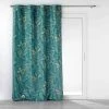 Paris Prix Rideau à Œillets Imprimé Belflor 140x280cm Émeraude -Auchan Boutique B2CD 1092