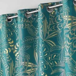 Paris Prix Rideau à Œillets Imprimé Belflor 140x280cm Émeraude 7 Paris Prix Rideau à Œillets Imprimé Belflor 140x280cm Émeraude -Auchan Boutique B2CD 1093