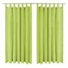 VIDAXL Rideau Occultant Avec Boucles 2 Pcs 140 X 225 Cm Vert