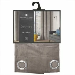 ATMOSPHERA Rideau Lilou - 140 X 260 Cm - Taupe -Auchan Boutique B2CD 1127