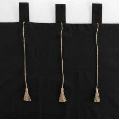 Paris Prix Rideau à Passants Filine 140x240cm Noir 8 Paris Prix Rideau à Passants Filine 140x240cm Noir -Auchan Boutique B2CD 1135