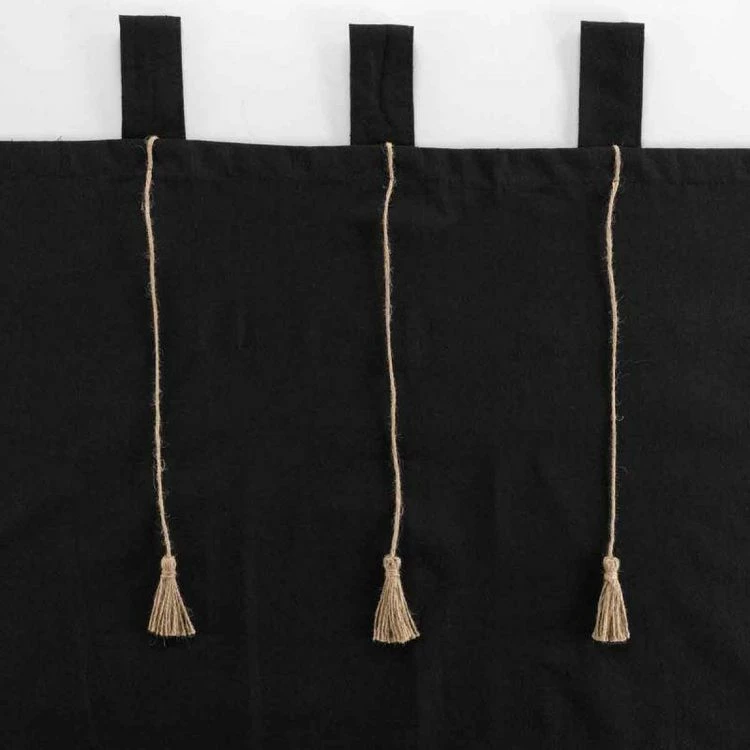 Paris Prix Rideau à Passants Filine 140x240cm Noir 5 Paris Prix Rideau à Passants Filine 140x240cm Noir – Image 3