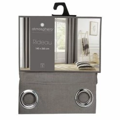 ATMOSPHERA Rideau Panama - 140 X 260 Cm - Gris -Auchan Boutique B2CD 1141