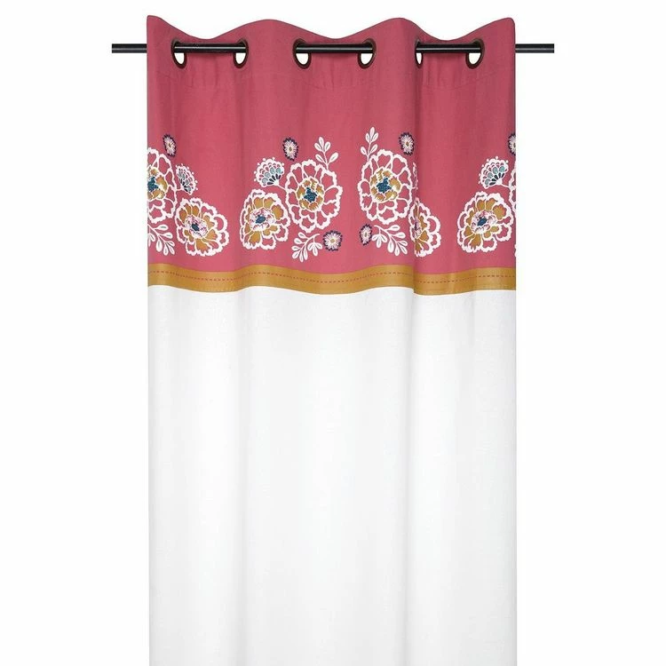 Lovely Casa Rideau à œillets 140x260 Cm Amaryllis Coton 3 Lovely Casa Rideau à œillets 140x260 Cm Amaryllis Coton