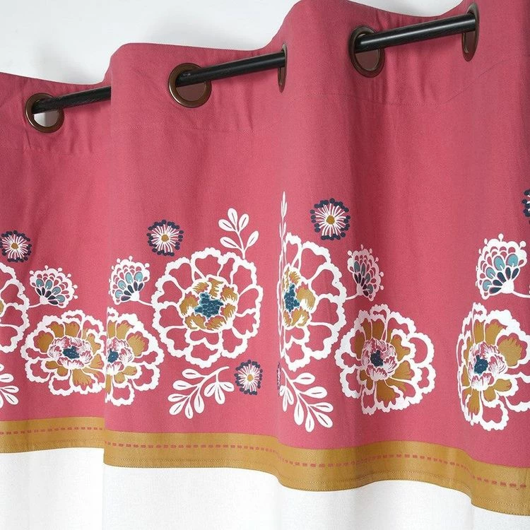 Lovely Casa Rideau à œillets 140x260 Cm Amaryllis Coton 4 Lovely Casa Rideau à œillets 140x260 Cm Amaryllis Coton – Image 2