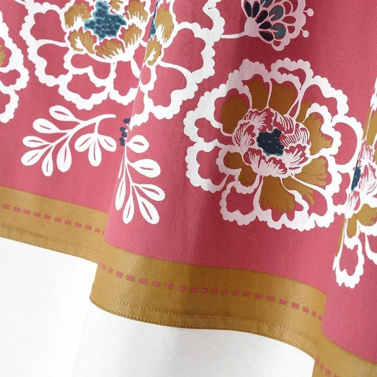 Lovely Casa Rideau à œillets 140x260 Cm Amaryllis Coton 5 Lovely Casa Rideau à œillets 140x260 Cm Amaryllis Coton – Image 3