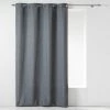 Paris Prix Rideau à Oeillets Newton 140x260cm Gris Anthracite -Auchan Boutique B2CD 1156