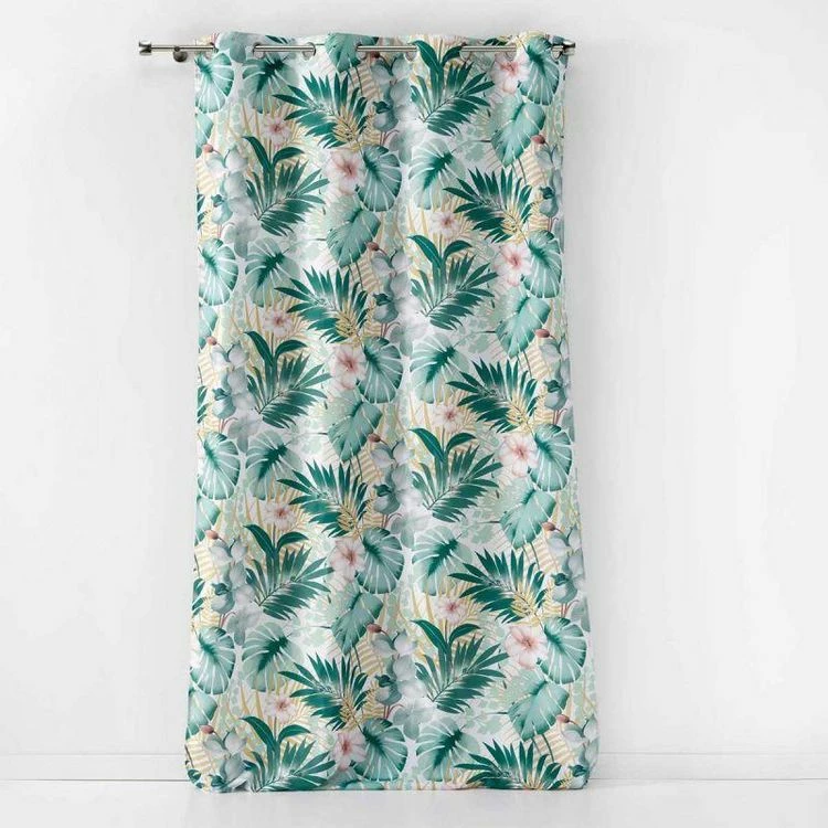 Paris Prix Rideau à Œillets Imprimé Kelly 140x260cm Blanc 3 Paris Prix Rideau à Œillets Imprimé Kelly 140x260cm Blanc