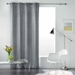 Paris Prix Rideau Occultant Genesis 135x240cm Gris -Auchan Boutique B2CD 116