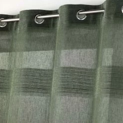 Paris Prix Rideau à Œillets Tissé Terraza 140x240cm Kaki -Auchan Boutique B2CD 1180