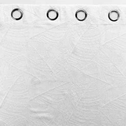 Paris Prix Rideau à Œillets Jacquard Floriss 140x280cm Blanc -Auchan Boutique B2CD 1195