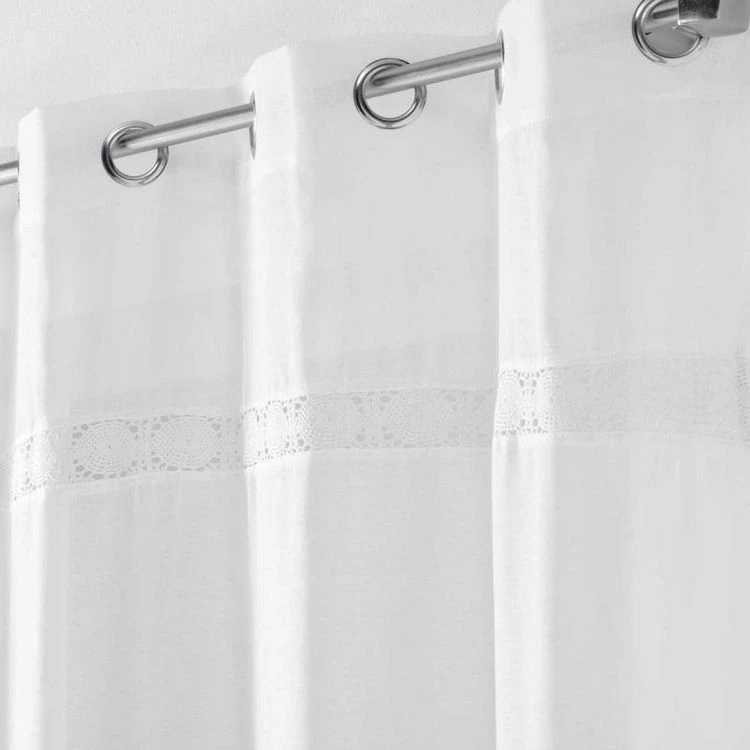 Paris Prix Rideau à Œillets Tissé Everest 140x240cm Blanc 4 Paris Prix Rideau à Œillets Tissé Everest 140x240cm Blanc – Image 2