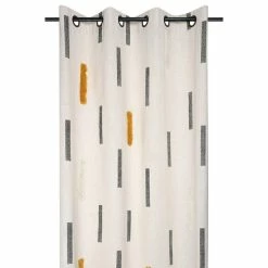 Lovely Casa Rideau à œillets 140x260 Cm Beloha écru Coton