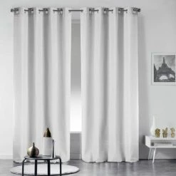Paris Prix Rideau Occultant Noche 135x240cm Neige -Auchan Boutique B2CD 1237