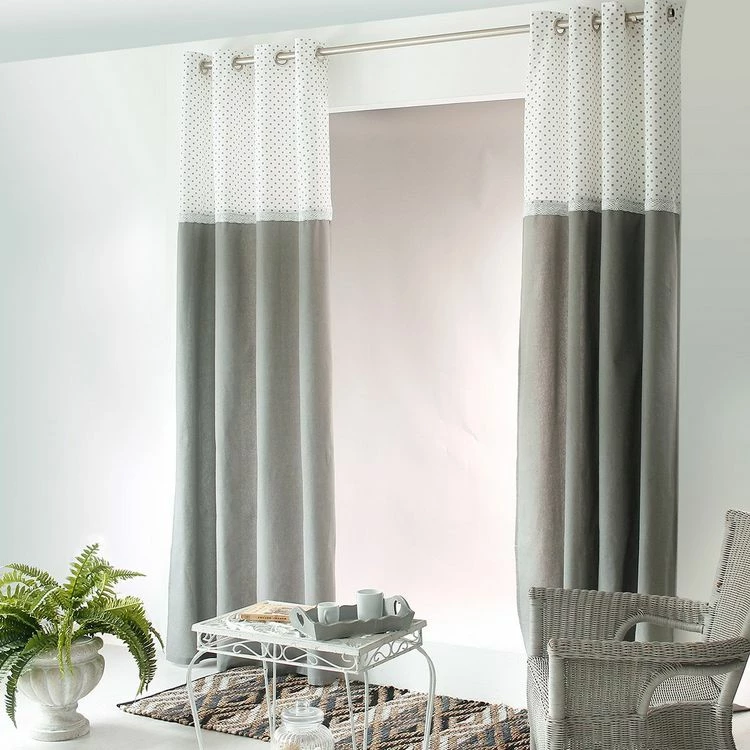 No Name Rideau à œillets 140x240 Margot Gris Coton 3 No Name Rideau à œillets 140x240 Margot Gris Coton