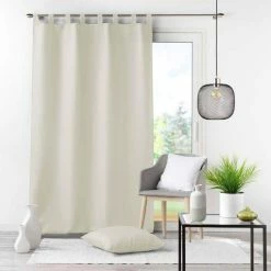 Paris Prix Rideau à Passants Essentiel 140x260cm Naturel -Auchan Boutique B2CD 1248