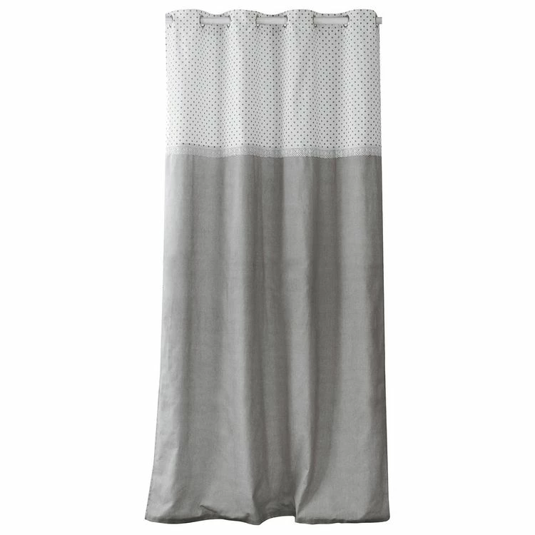 No Name Rideau à œillets 140x240 Margot Gris Coton 4 No Name Rideau à œillets 140x240 Margot Gris Coton – Image 2