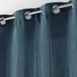 Paris Prix Rideau à Œillets Angelia 135x240cm Bleu Marine -Auchan Boutique B2CD 1252