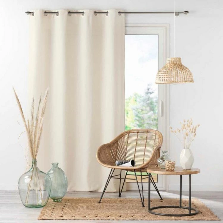 Paris Prix Rideau à Oeillets Absolu 140x280cm Naturel 3 Paris Prix Rideau à Oeillets Absolu 140x280cm Naturel