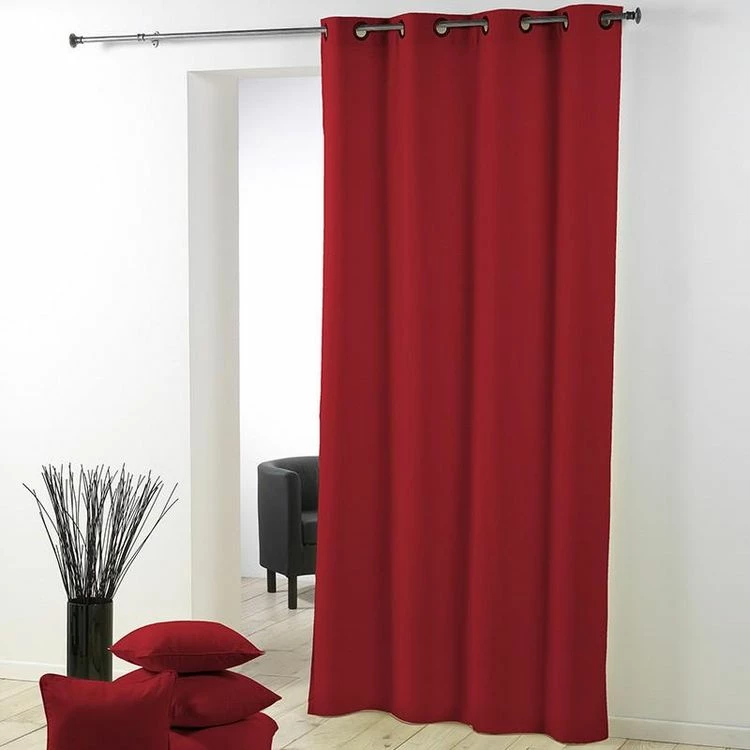 Paris Prix Rideau à Oeillets Essentiel II 140x260cm Rouge 3 Paris Prix Rideau à Oeillets Essentiel II 140x260cm Rouge