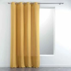 Paris Prix Rideau Ă Ĺ’illets Meliane 140x280cm Jaune