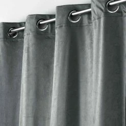 Paris Prix Rideau Occultant Aquarelle 135x240cm Anthracite -Auchan Boutique B2CD 1295