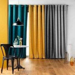 Paris Prix Rideau Occultant Aquarelle 135x240cm Anthracite -Auchan Boutique B2CD 1297