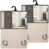 TOILINUX Lot De 2 Rideaux En Polyester Modèle Léon - 140 X 260 Cm - Beige 1 TOILINUX Lot De 2 Rideaux En Polyester Modèle Léon - 140 X 260 Cm - Beige -Auchan Boutique B2CD 1314