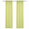 VIDAXL Rideaux Avec Anneaux En Metal 2 Pcs Coton 140x245 Cm Vert -Auchan Boutique B2CD 1329