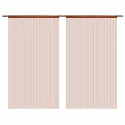 VIDAXL Rideau En Fils 2 Pcs 140 X 250 Cm Marron -Auchan Boutique B2CD 1334