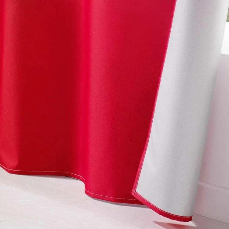 Paris Prix Rideau à Oeillets Icemount 140x260cm Rouge 4 Paris Prix Rideau à Oeillets Icemount 140x260cm Rouge – Image 2