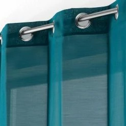 Paris Prix Rideau à Oeillets Etamina 140x240cm Bleu -Auchan Boutique B2CD 1359