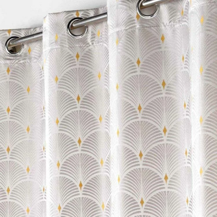 Paris Prix Rideau à Œillets Cadence 140x260cm Jaune 4 Paris Prix Rideau à Œillets Cadence 140x260cm Jaune – Image 2