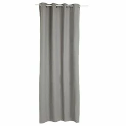 TOILINUX Lot De 2 Rideaux Panama - 140 X 260 Cm - Gris -Auchan Boutique B2CD 1381