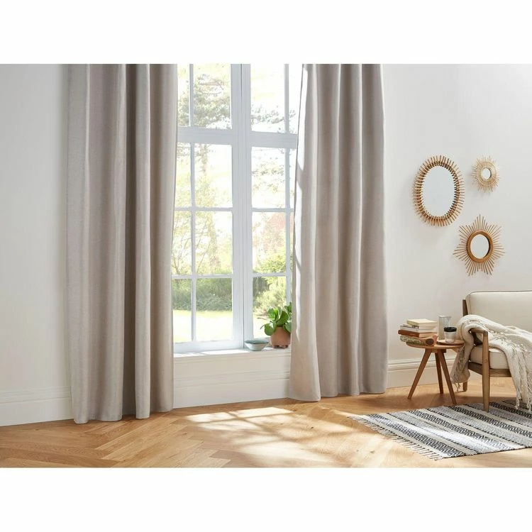 TOILINUX Lot De 2 Rideaux Occultants Elena En Polyester - 140 X 260 Cm - Couleur Lin 4 TOILINUX Lot De 2 Rideaux Occultants Elena En Polyester - 140 X 260 Cm - Couleur Lin – Image 2